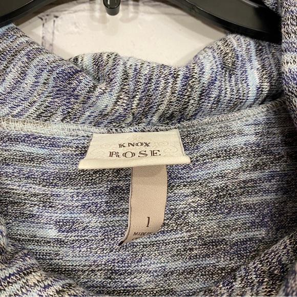 Knox Rose Womens Tunic sz 1  Tunic Cowl Neck Long Sleeve High Low Hem - Picture 2 of 5